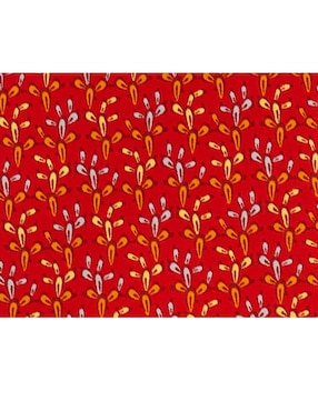 Corbata Pineda Covalin regular seda roja estampada
