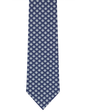 Corbata Pineda Covalin Regular Seda Gris Con Diseño Gráfico