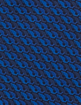 Corbata Pineda Covalin regular de seda estampado para hombre
