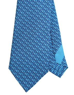 Corbata Pineda Covalin regular de seda estampada para hombre