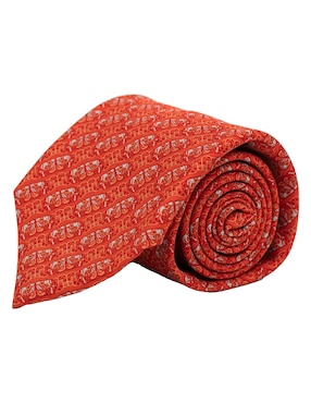 Corbata Pineda Covalin regular de seda estampada para hombre
