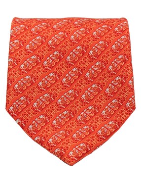 Corbata Pineda Covalin regular de seda estampada para hombre