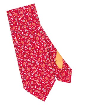 Corbata Pineda Covalin regular de seda estampada para hombre