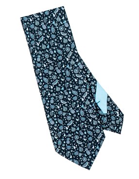 Corbata Pineda Covalin regular de seda estampada para hombre