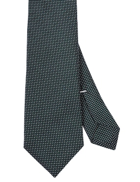 Corbata Scappino Regular De Seda Estampado Lunares Para Hombre