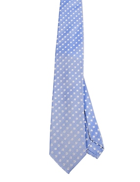 Corbata JBE regular de seda estampado a cuadros para hombre
