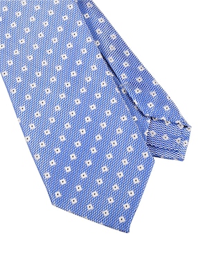 Corbata JBE regular de seda estampado a cuadros para hombre