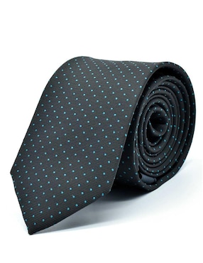 Corbata U.S. Polo Assn regular de seda estampado lunares para hombre