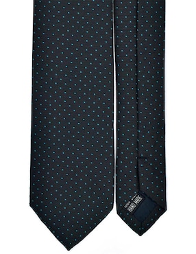 Corbata U.S. Polo Assn regular de seda estampado lunares para hombre