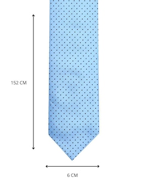 Corbata U.S. Polo Assn regular de seda estampado lunares para hombre