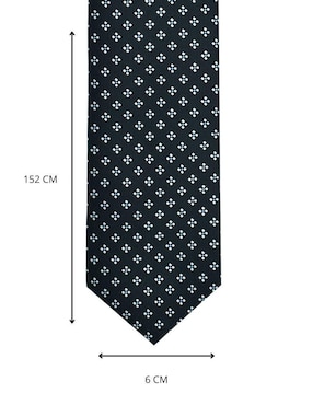 Corbata U.S. Polo Assn regular de seda estampada para hombre