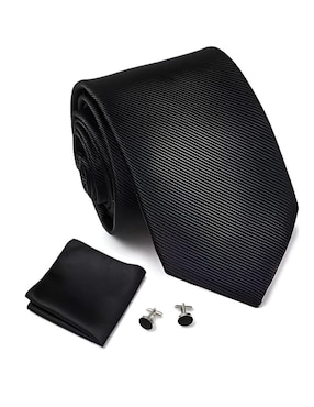 Set de corbata y pañuelo Wünd clásica de seda para hombre