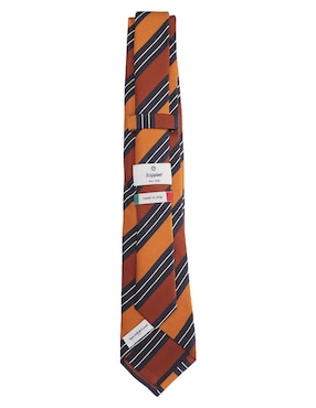 Corbata Scappino regular de seda estampado a rayas para hombre
