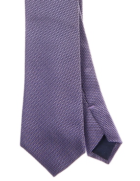 Corbata Scappino regular de seda estampado microprint para hombre
