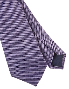 Corbata Scappino regular de seda estampado microprint para hombre