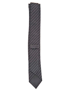 Corbata Hugo slim de seda estampado a rayas para hombre