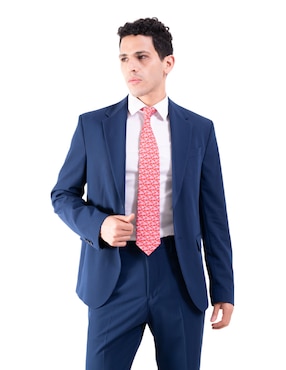 Corbata Pineda Covalin regular de seda estampada para hombre