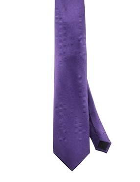 Corbata Perry Ellis regular de seda estampado a rayas para hombre
