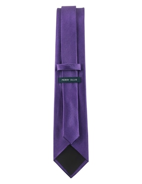 Corbata Perry Ellis regular de seda estampado a rayas para hombre