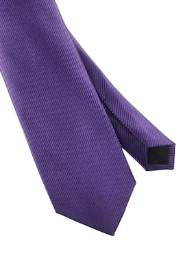 Corbata Perry Ellis regular de seda estampado a rayas para hombre