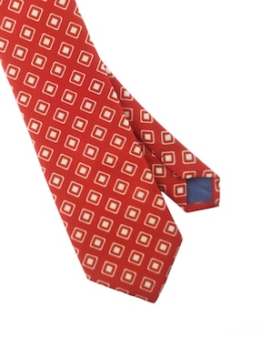 Corbata Puroego regular de seda estampada para hombre