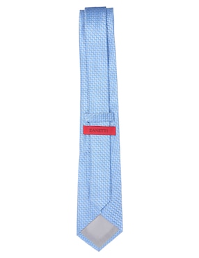 Corbata Zanetti regular de seda estampado microprint para hombre
