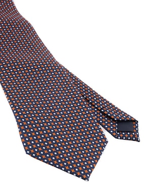 Corbata Zanetti slim de seda estampada para hombre