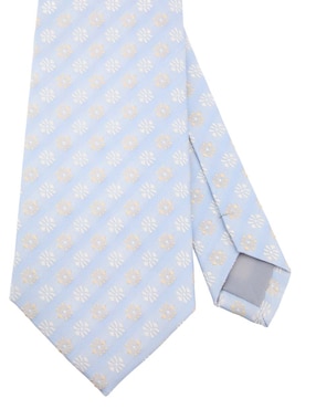 Corbata Zanetti regular de seda estampado floral para hombre