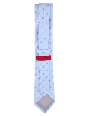 Corbata Zanetti slim de seda estampado floral para hombre