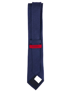 Corbata Zanetti regular de seda estampado chevron para hombre