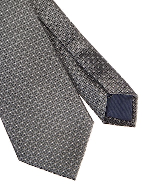 Corbata Scappino regular de seda estampado microprint para hombre