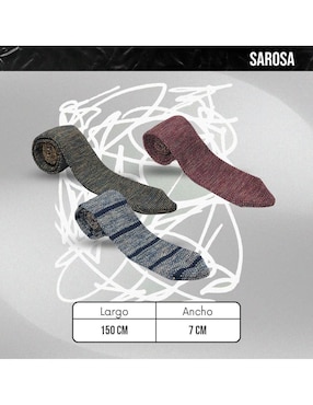 Corbata Sarosa clásica para hombre