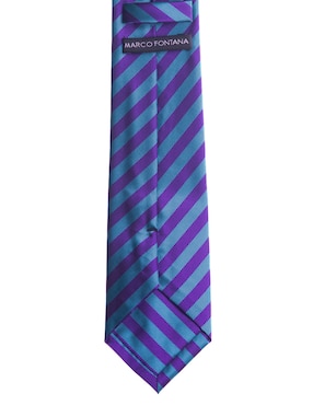 Corbata Marco Fontana regular estampado a rayas para hombre