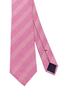 Corbata Scappino regular de seda estampado a rayas para hombre