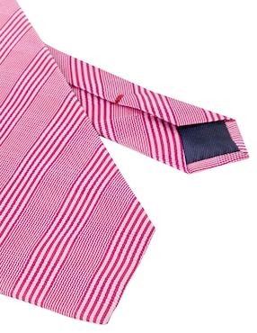 Corbata Scappino regular de seda estampado a rayas para hombre