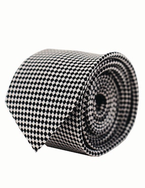 Set corbata U.S Polo Assn. slim de seda estampado rombos para hombre