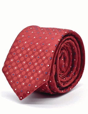 Set corbata U.S. Polo ASSN. slim de seda estampado lunares para hombre
