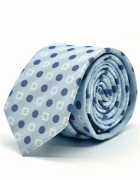 Set corbata U.S Polo Assn slim de seda estampado lunares para hombre