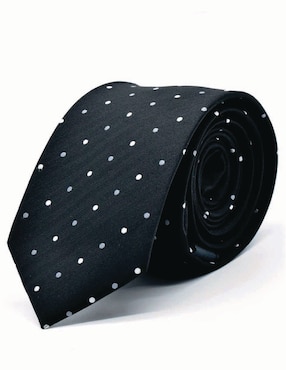 Set corbata U.S Polo Assn slim de seda estampado lunares para hombre
