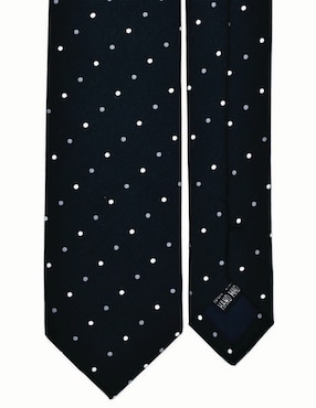 Set corbata U.S Polo Assn slim de seda estampado lunares para hombre