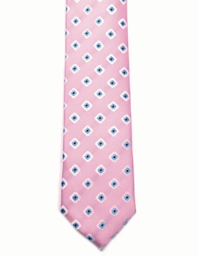 Set corbata U.S. polo ASSN. slim de seda estampado rombos para hombre