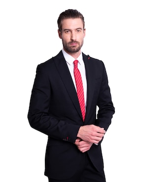 Corbata Pineda Covalin slim de seda estampada para hombre