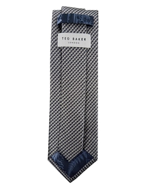 Corbata Ted Baker regular de seda estampado a cuadros para hombre