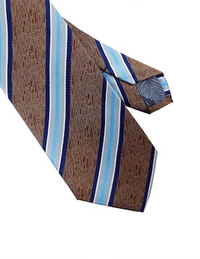 Corbata Ted Baker regular de seda estampado a rayas para hombre
