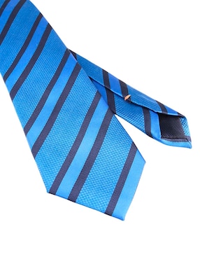 Corbata Jbe regular de seda estampado a rayas para hombre