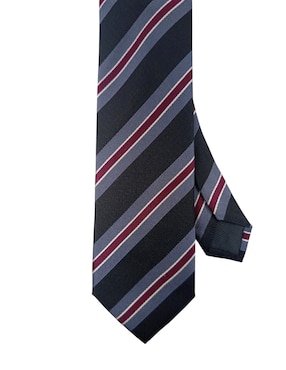 Corbata Dkny C regular de seda estampado a rayas para hombre