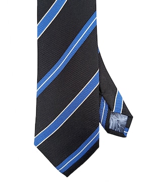 Corbata Ted Baker regular de seda estampado a rayas para hombre