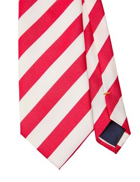 Corbata Jbe regular de seda estampada a rayas para hombre
