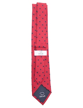 Corbata Oscar de la Renta regular de seda estampado lunares para hombre