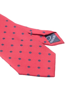 Corbata Oscar de la Renta regular de seda estampado lunares para hombre